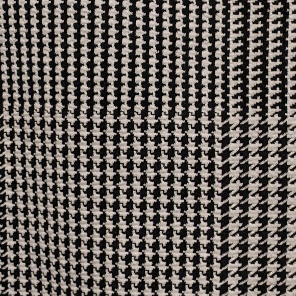 Ann Taylor Black White Houndstooth Print Sleeveless Blouse - Picture 4 of 5